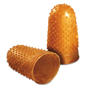 Swingline® Rubber Finger Tips, 11 1-2 (medium), Amber, Dozen freeshipping - TVN Wholesale